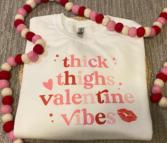 thick thighs ❤️ valentine vibes - Adult size
